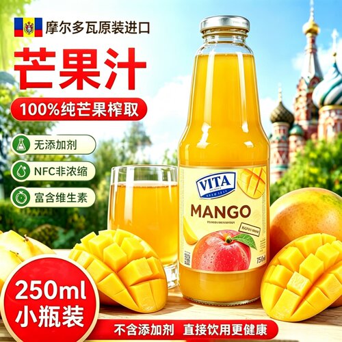 欧洲摩尔多瓦进口VITA芒果汁饮料