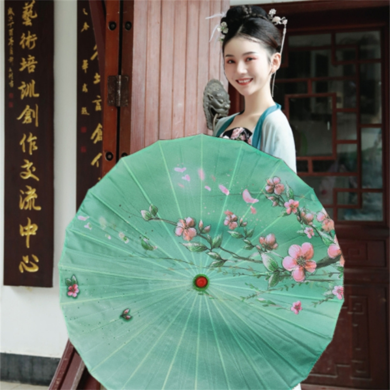 关关雎鸠伞雨涧春行图伞人间烟火