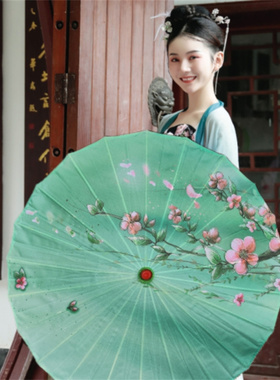 关关雎鸠伞雨涧春行图伞人间烟火