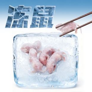 【顺丰】冷冻乳鼠独立包装喂蛇喂龟角蛙爬宠饲料红粉皮白霜开口料
