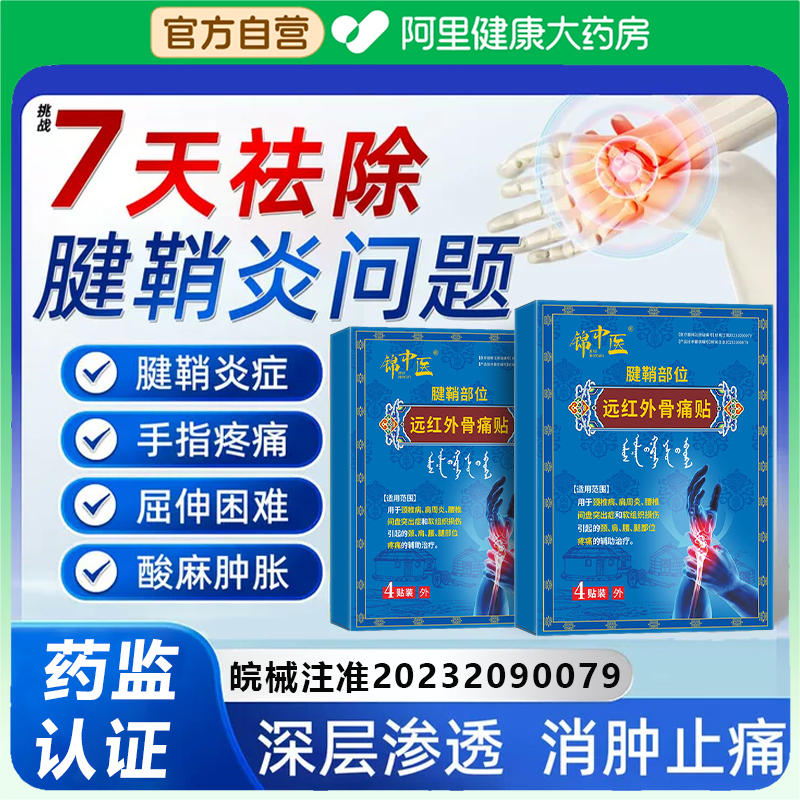 锦中医远红骨痛贴非护腕手腕腱鞘炎手指关节疼痛肿胀变形止痛贴kq