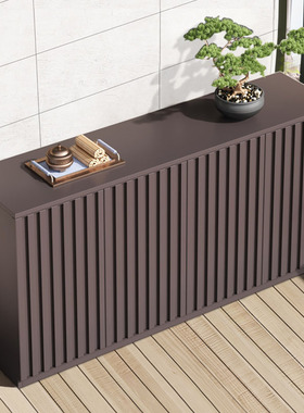 铝合金储物柜防水防晒家用门口鞋柜庭院阳台收纳置物柜户外清洁柜