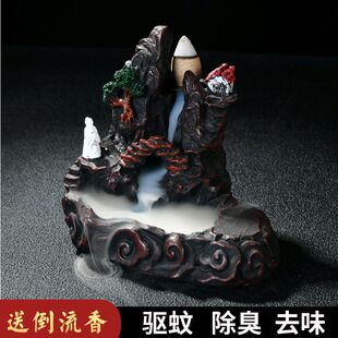 【特价送香炉】倒流香粒卧室香薰炉檀香熏香蚊香盘香塔香创意香炉