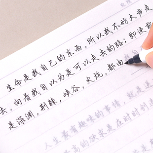 野草手写体行楷楷书散文节选经典 治愈系文案语录硬笔高中生字帖