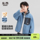 上衣中大童抓绒衣春秋款 男童春季 儿童摇粒绒外套2026新款 左西童装
