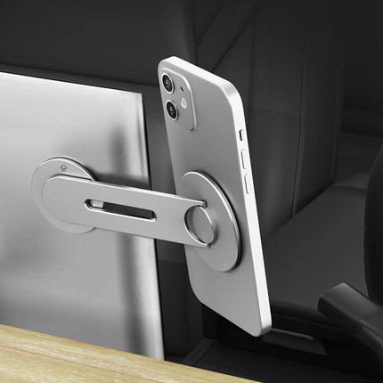 适用tesla特斯拉model3/Y/X/S新能源汽车载支架铝合金属中控悬浮屏幕导航magsafe手机磁吸翻旋转多功能配件