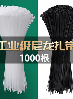 自锁式尼龙扎带塑料白色扎线带