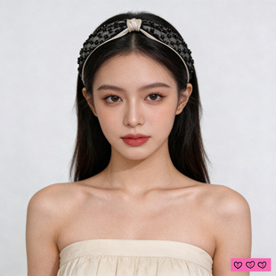 LASS 高级感打结头箍水钻百搭通勤发卡 LIZ原创设计师发箍2026新款