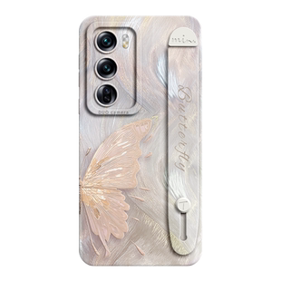 适用opporeno12手机壳reno12pro保护套11新款+一体腕带支架pro小众高级感9液态硅胶8全包7防摔oppo女10的6端5