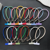 手机挂绳时尚 皮质手腕绳带子手提挂件链ins网红旅行必备神器挂链手机壳 高端女款