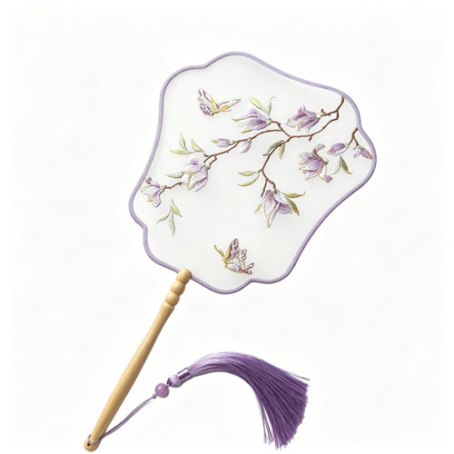 刺绣团扇子绣花舞蹈扇汉服