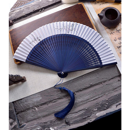 中国风礼品绫绢便携随身扇子折扇