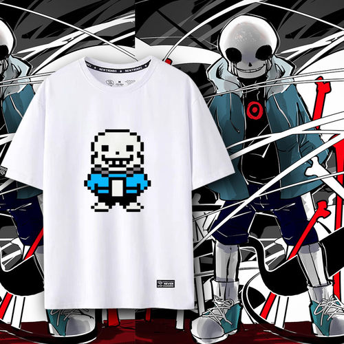 传说之下sans二次元cos短袖卡通