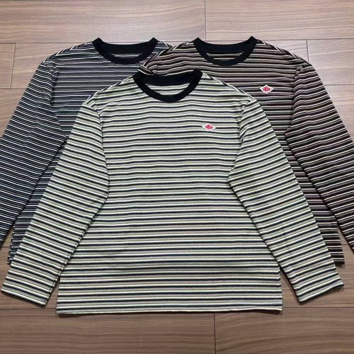 DT软糯厚实条纹德绒长袖卫衣女2026春季新款甜美圆领宽松打底衫