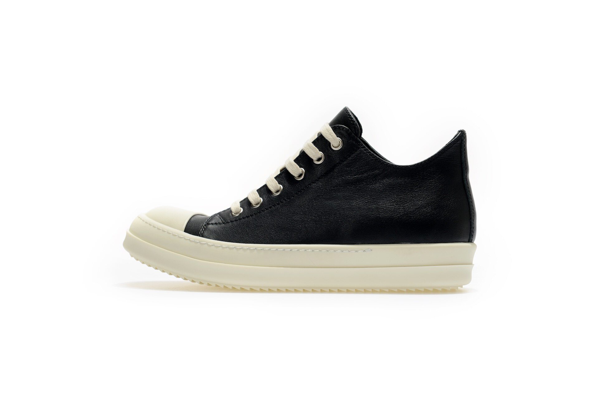 thumbnail for ROK produced owens ramones low-top men's shoes black cowhide dark rick shoes main line
