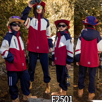 高中小学生校服冲锋衣三件套男女可拆卸秋冬防风外套儿童年级班服