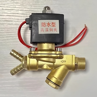 电磁式放水开关12V24V重汽货车淋水器电磁阀轮胎滴水刹车水阀配件