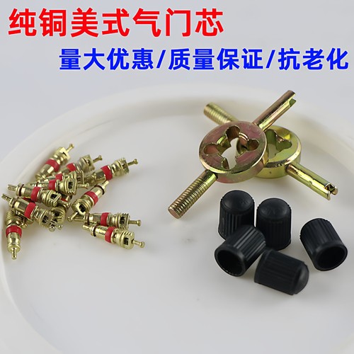 通用电动山地自行车美式嘴放气松卸工具汽车摩托气门芯针钥匙扳手