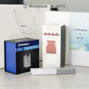 西屋WestinghouseOPUS联名礼盒西屋剃须刀+OPUS多功能保温杯礼盒