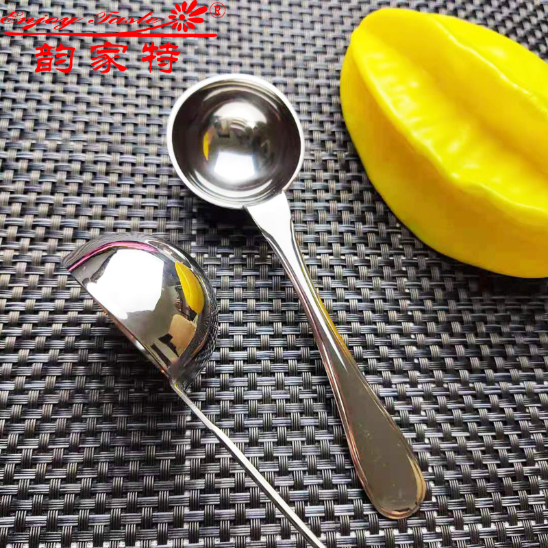 304不锈钢半球形奶粉勺咖啡勺量勺肉丸勺调料勺圆头烘焙短柄深勺