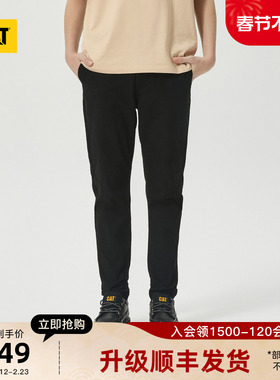 CAT卡特秋冬男士Logo设计收脚宽松工装裤