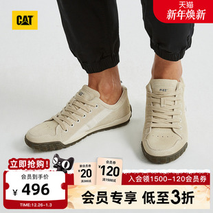 休闲鞋 CAT卡特25秋冬新品 拼色德训鞋 户外百搭薄底小白鞋 男士