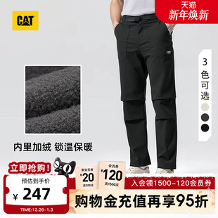男士 伞兵裤 内里加绒保暖宽松户外长裤 裤 工装 CAT卡特25秋冬新款