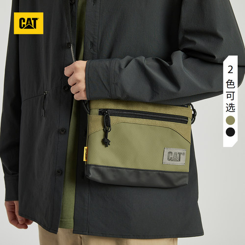 CAT卡特25秋冬新品男女同款户外肩挎包拼接设计休闲轻便斜挎包