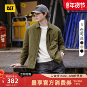 男士 式 休闲通勤工装 CAT卡特25秋冬新品 短款 宽松衬衫 薄款 棉服外套