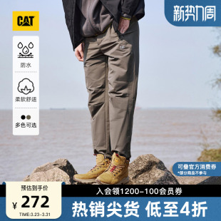 裤 户外通勤百搭休闲防泼溅阔腿直筒工装 男士 CAT卡特春季