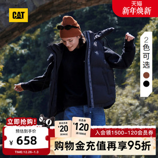 型连帽宽松羽绒马甲商场同款 CAT卡特秋冬新品 女士户外休闲宽松版