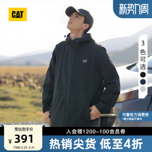 CAT卡特25春夏男士 夹克外套 户外休闲复古防风连帽工装