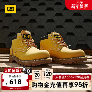 男女同款 中帮黄靴登山鞋 户外时尚 靴经典 工装 CAT卡特秋冬新品