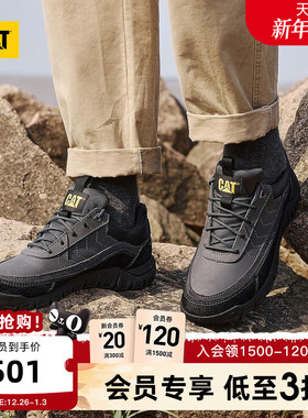 CAT卡特25秋冬男士新品舒适轻便拼接低帮休闲鞋板鞋通勤鞋
