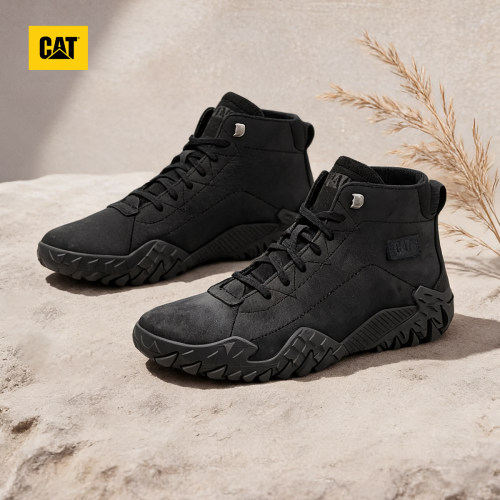 CAT卡特26秋季新品男士户外登山鞋舒适透气商务休闲鞋中帮皮鞋