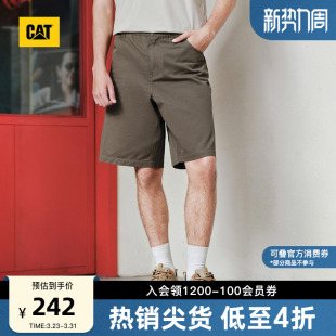 复古风五分裤 户外美式 工装 短裤 CAT卡特25夏季 伞兵裤 男士