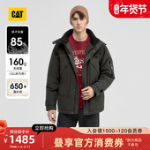 风羽绒服商场同款 CAT卡特25冬季 户外保暖中长款 工装 新品 男士