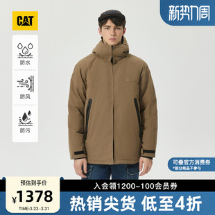 户外双插袋防风防水防污羽绒服商场同款 CAT秋冬男士 三防