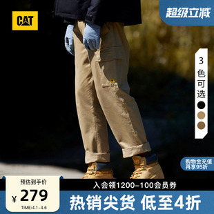 长裤 户外休闲复古两贴袋设计宽松百搭工装 CAT卡特25春夏男士