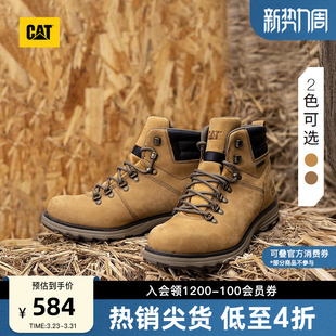 面轻便舒适户外靴工装 CAT卡特春季 防泼溅鞋 城市时尚 靴 男士