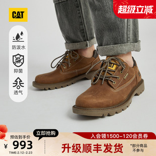 CAT卡特25秋冬男女同款户外waterproof防泼溅皮鞋休闲鞋商场同款