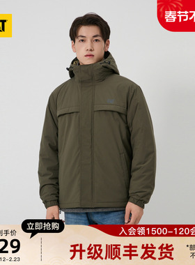 CAT卡特秋冬男士山系户外休闲风格工装保暖加厚棉服外套夹克