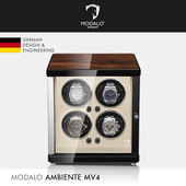 德国进口MODALO摇表器4表位机械表自动上链表盒转晃表家用直销HOT