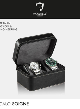 德国MODALO手表收纳盒1表位/2表位装腕表礼盒便携包简约皮全新款