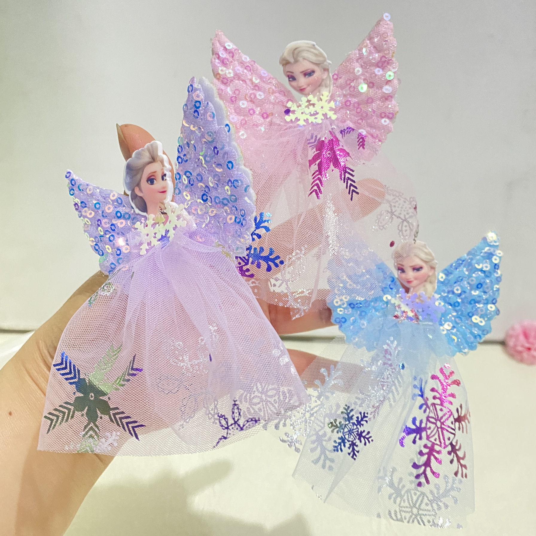 儿童发夹冰雪公主发饰可爱蝴蝶结发卡女宝宝边夹头饰夹子,童装/婴儿装/亲子装,发饰,淘宝优惠券,粉丝福利购,淘宝优惠卷