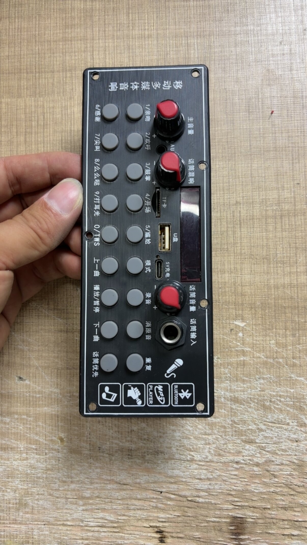 适用于山水SS20拆机二手蓝牙5V广场舞音响功放板尺寸63&times;170mm