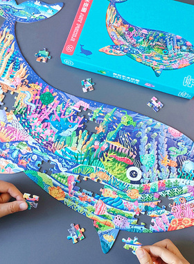 儿童艺术拼图6岁以上7-8-10-12岁100/200/300/500片平图益智玩具