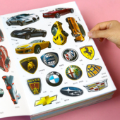 儿童贴纸书男孩汽车交通工具贴贴画2到3 6岁幼儿园宝宝4 5玩具