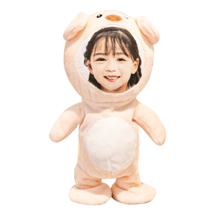 diy定制照片怼人沙雕会学说话的兔子毛绒公仔玩偶玩具生日礼物女