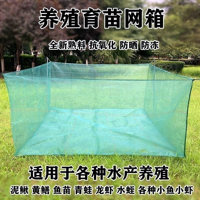 10目40目网箱养殖网箱泥鳅黄鳝龙虾螃蟹网箱养鱼防逃网箱鱼苗网箱